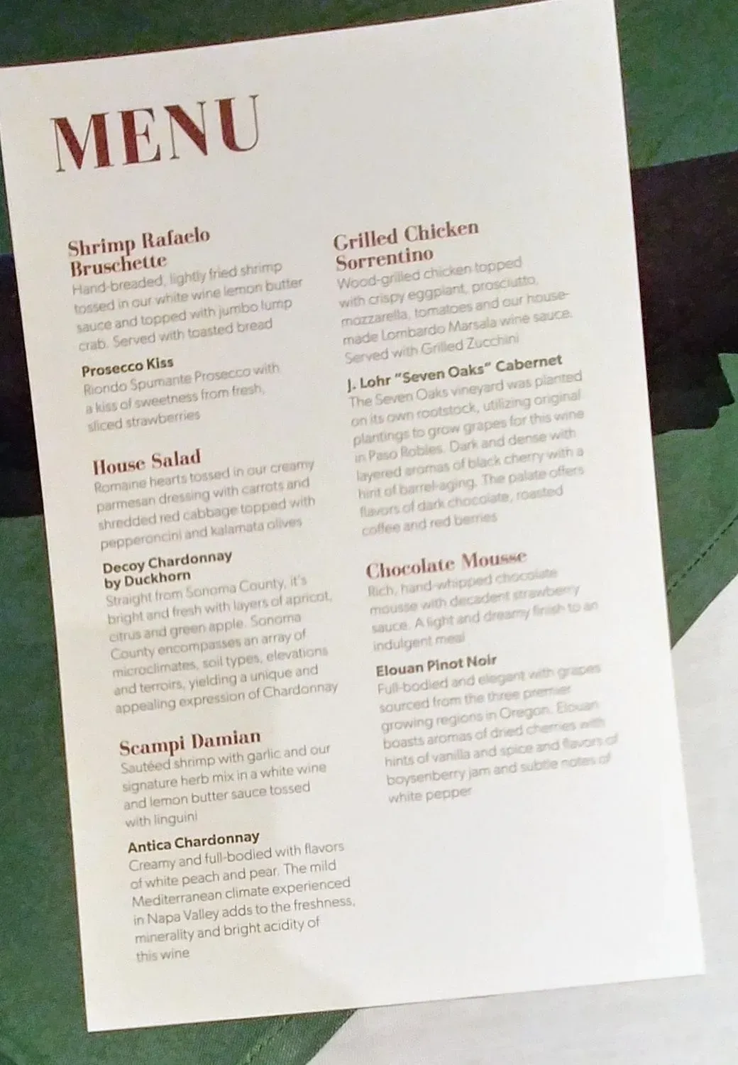 Menu 3