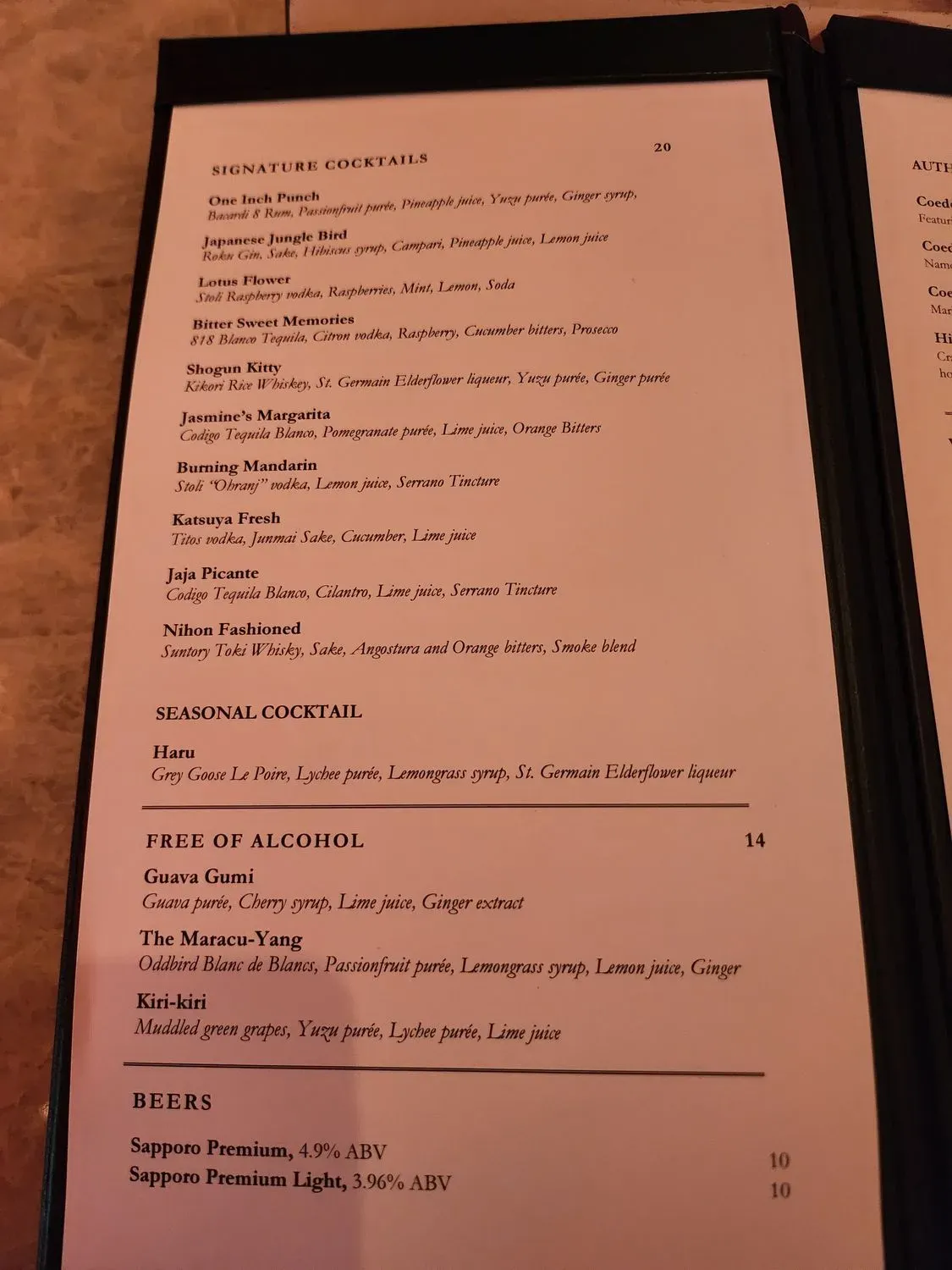 Menu 6