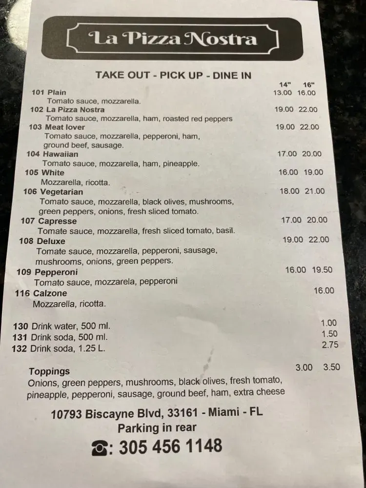 Menu 1