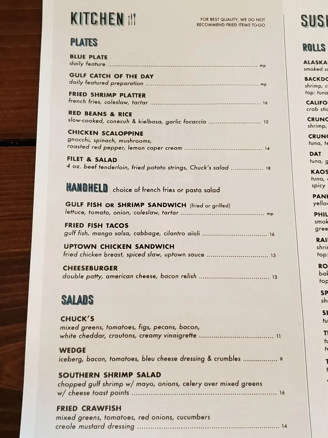 Menu 3