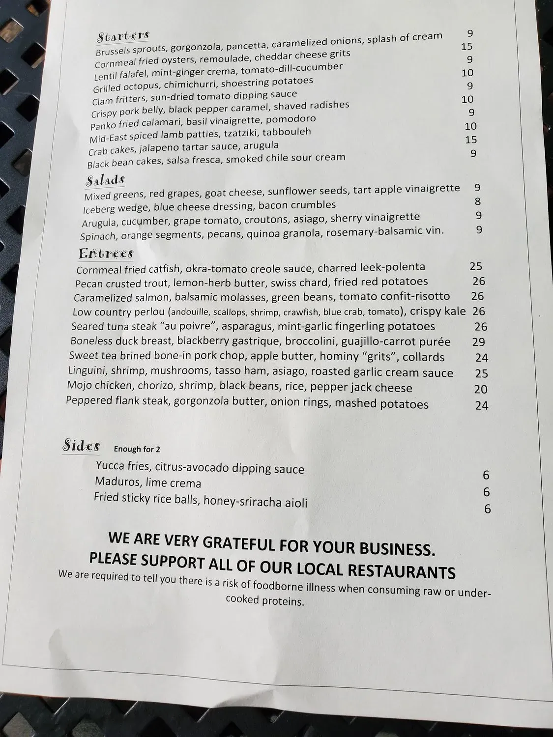 Menu 4