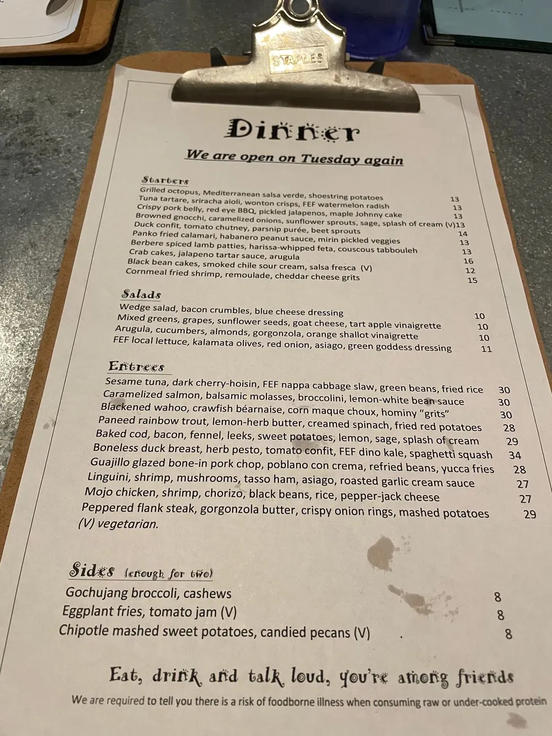 Menu 1