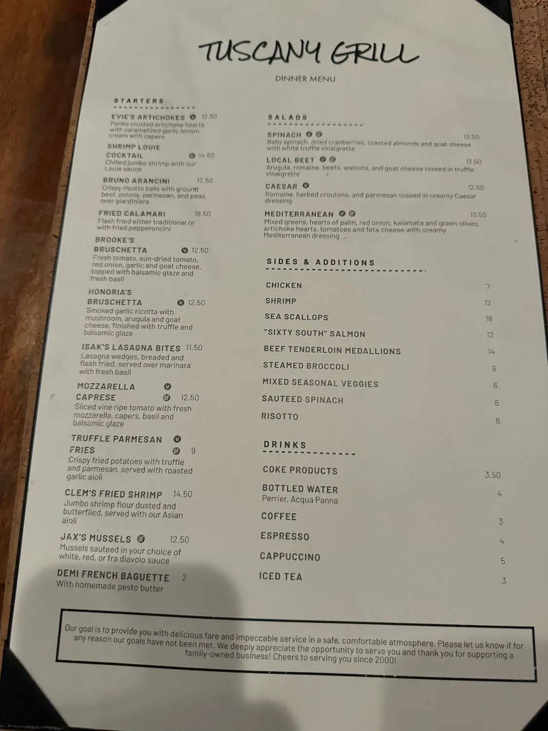 Menu 5