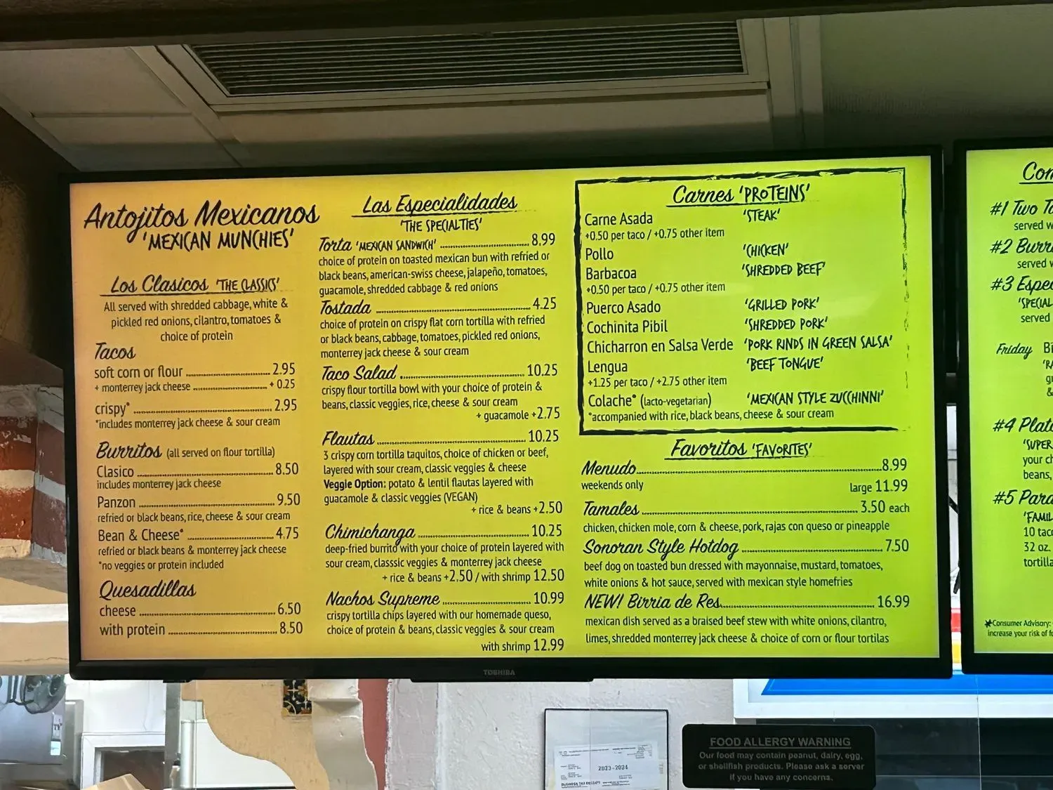 Menu 6