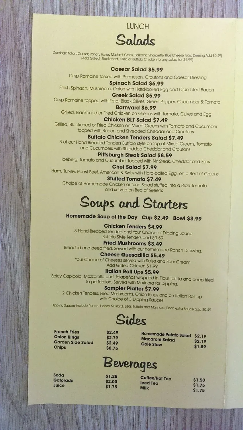 Menu 4