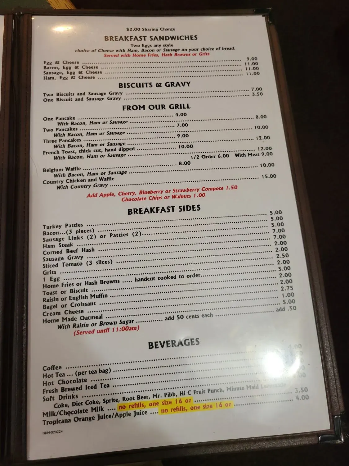 Menu 6