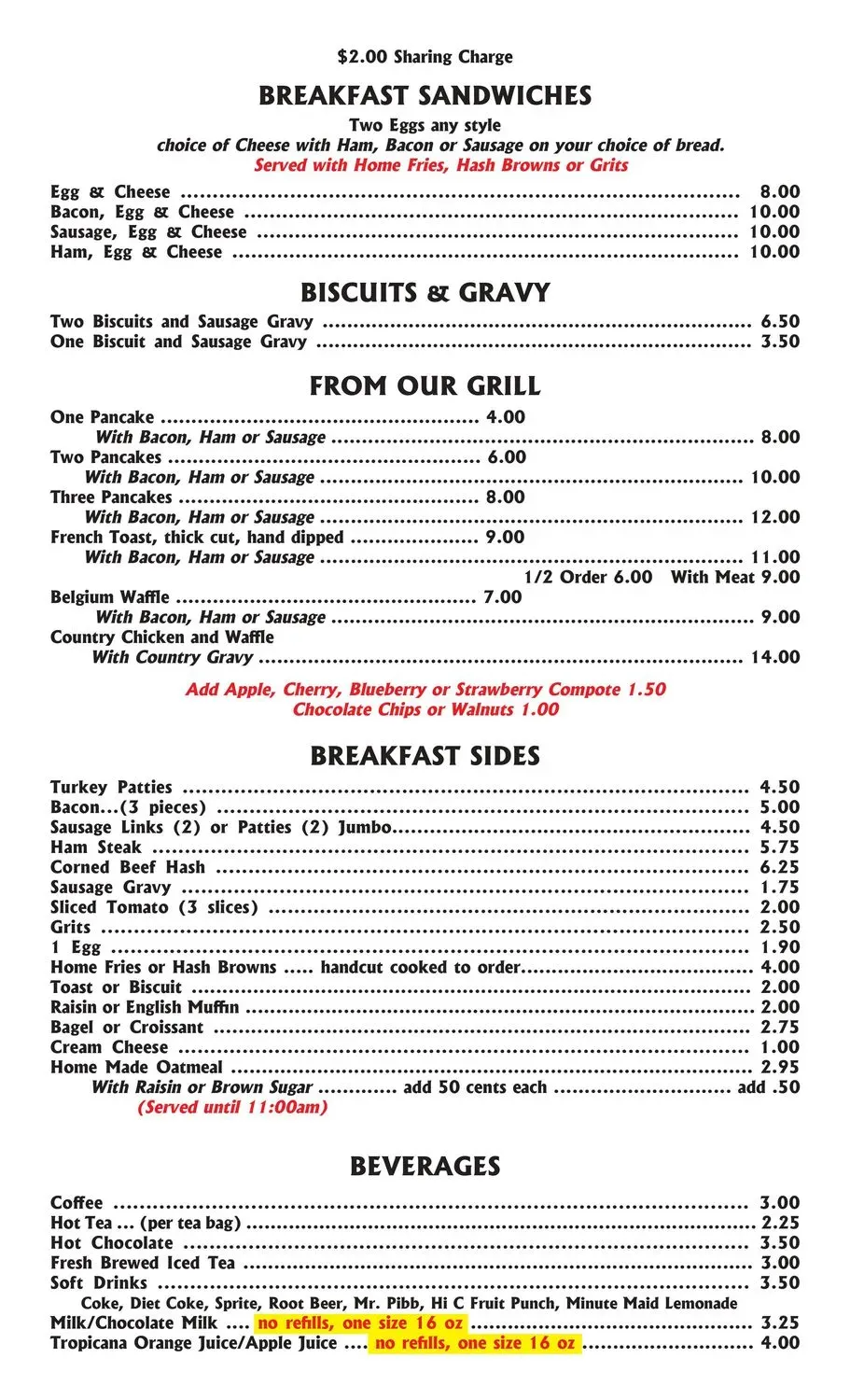 Menu 1