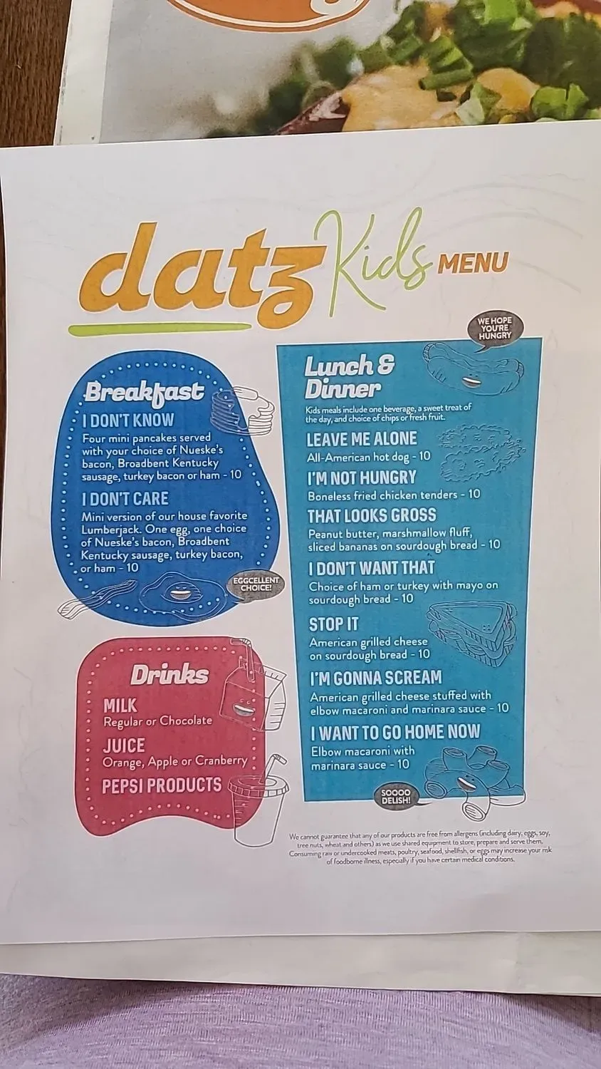 Menu 6