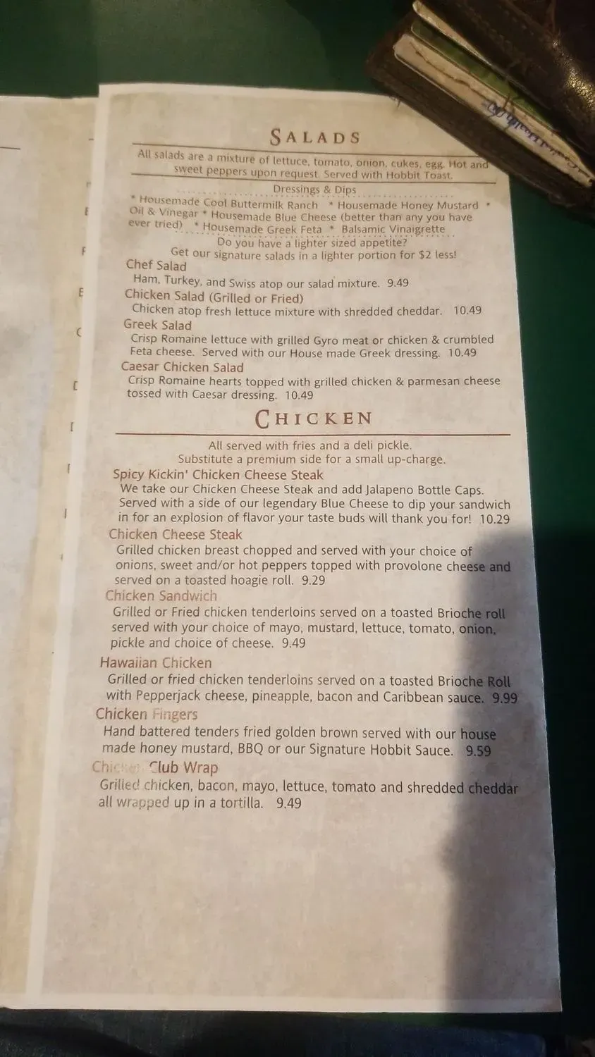 Menu 5