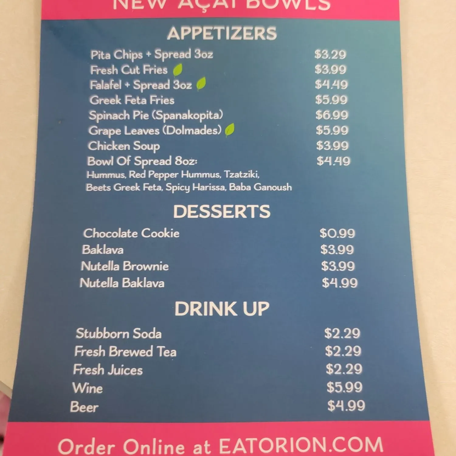 Menu 4