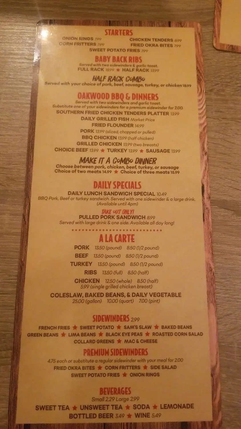 Menu 6