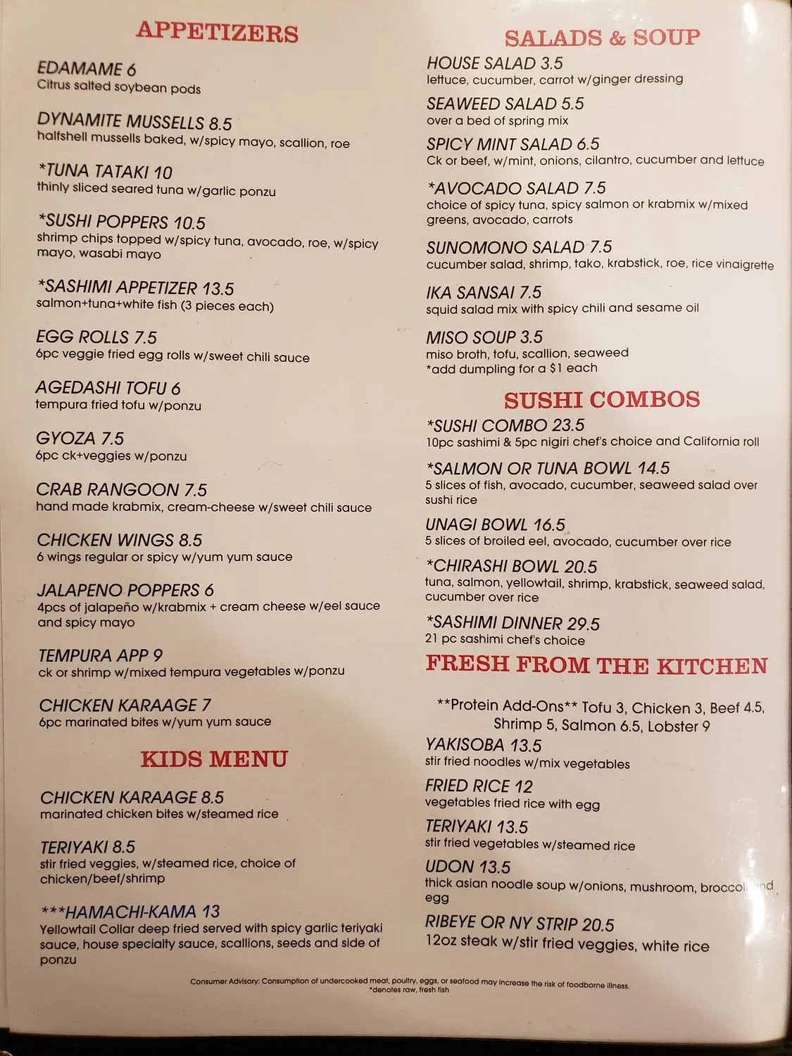 Menu 1