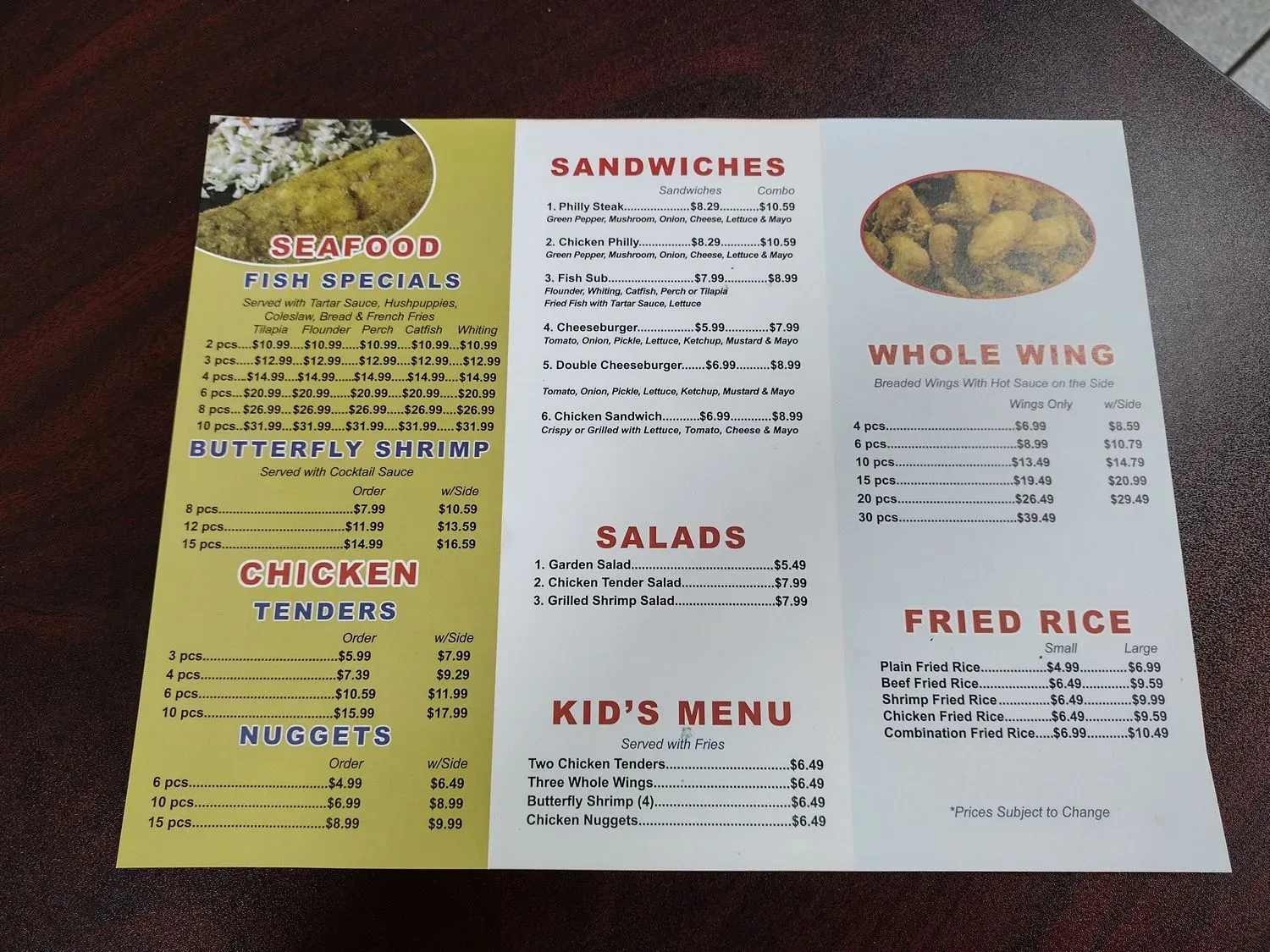 Menu 5