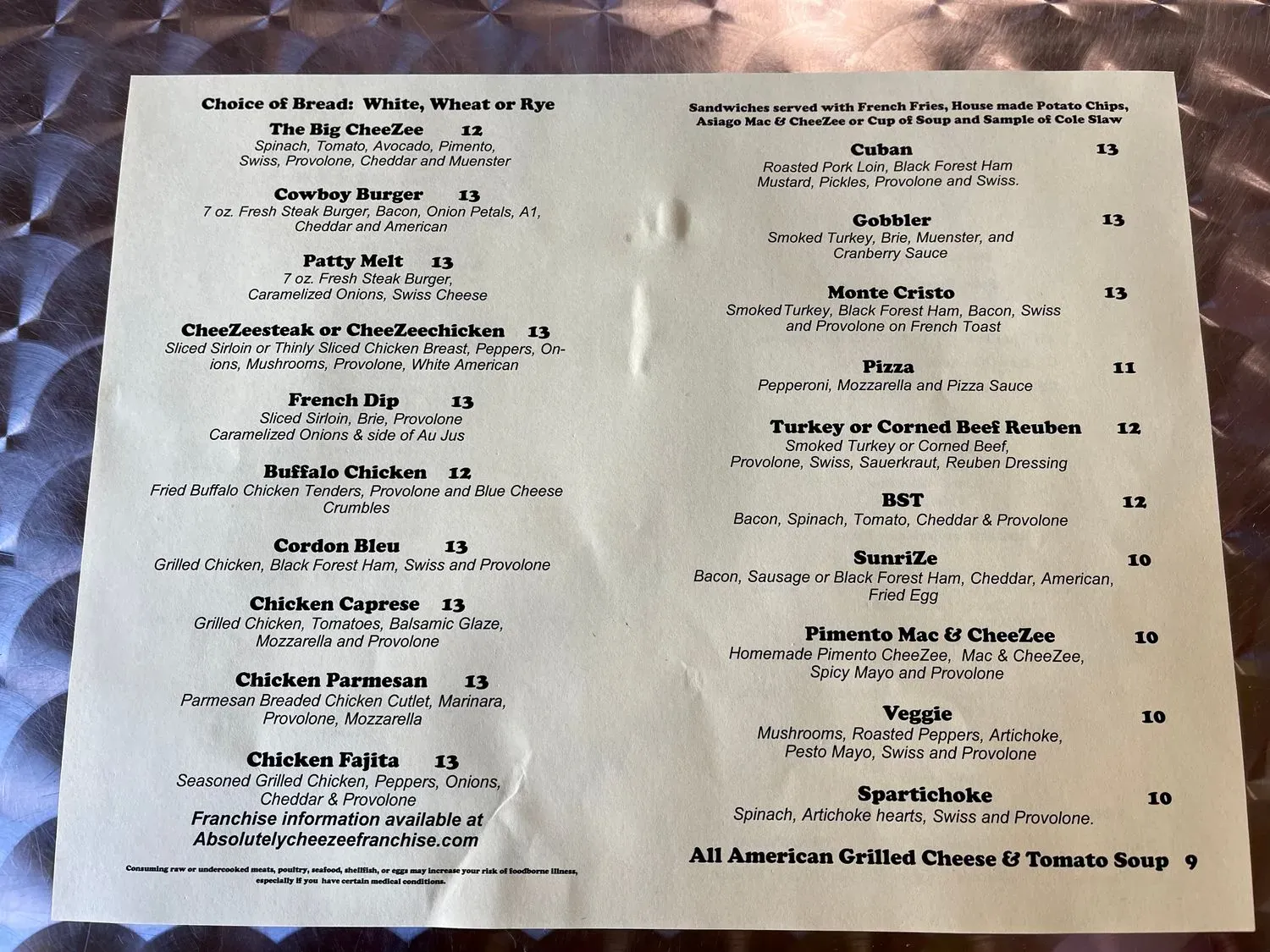 Menu 2