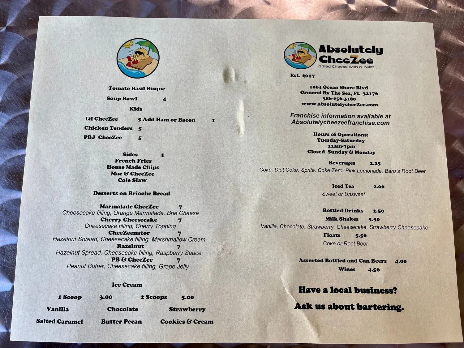 Menu 3