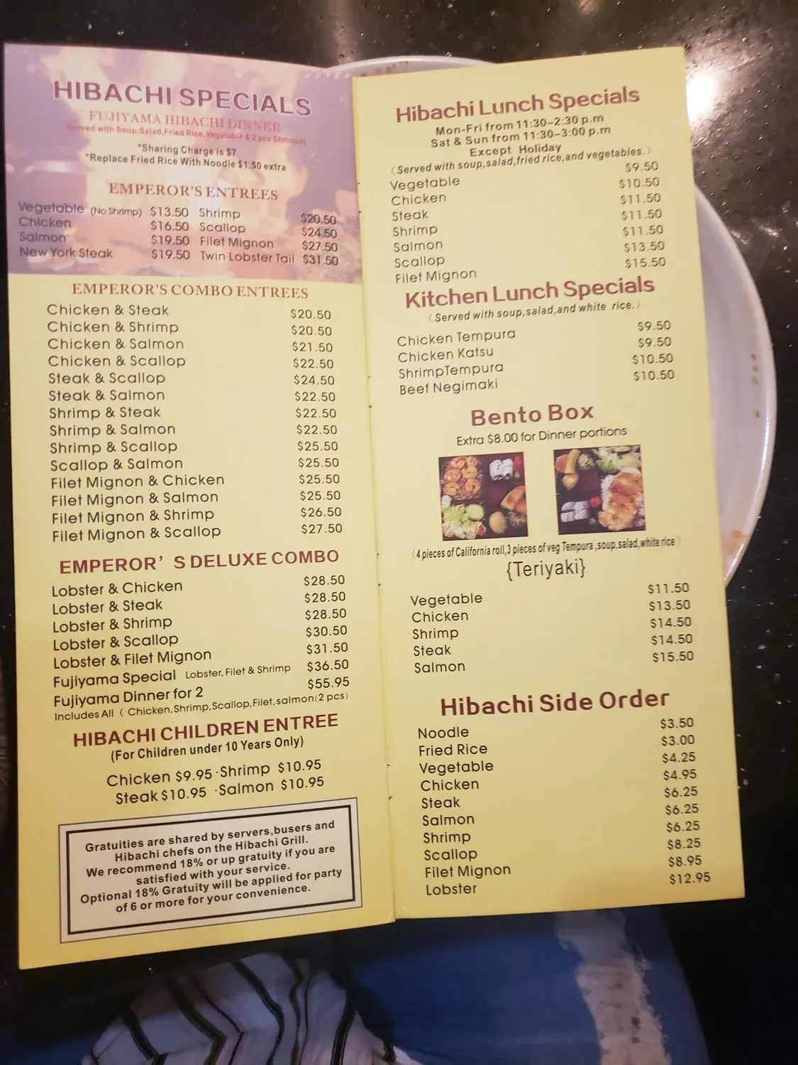 Menu 2