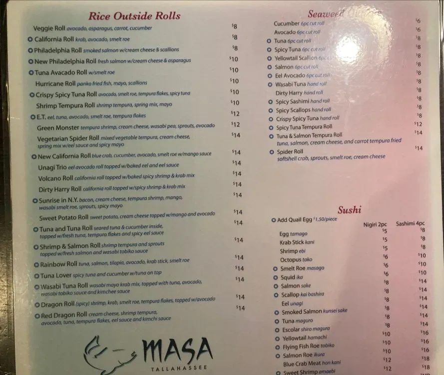 Menu 5