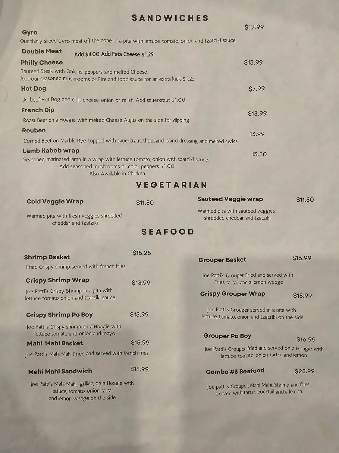 Menu 5