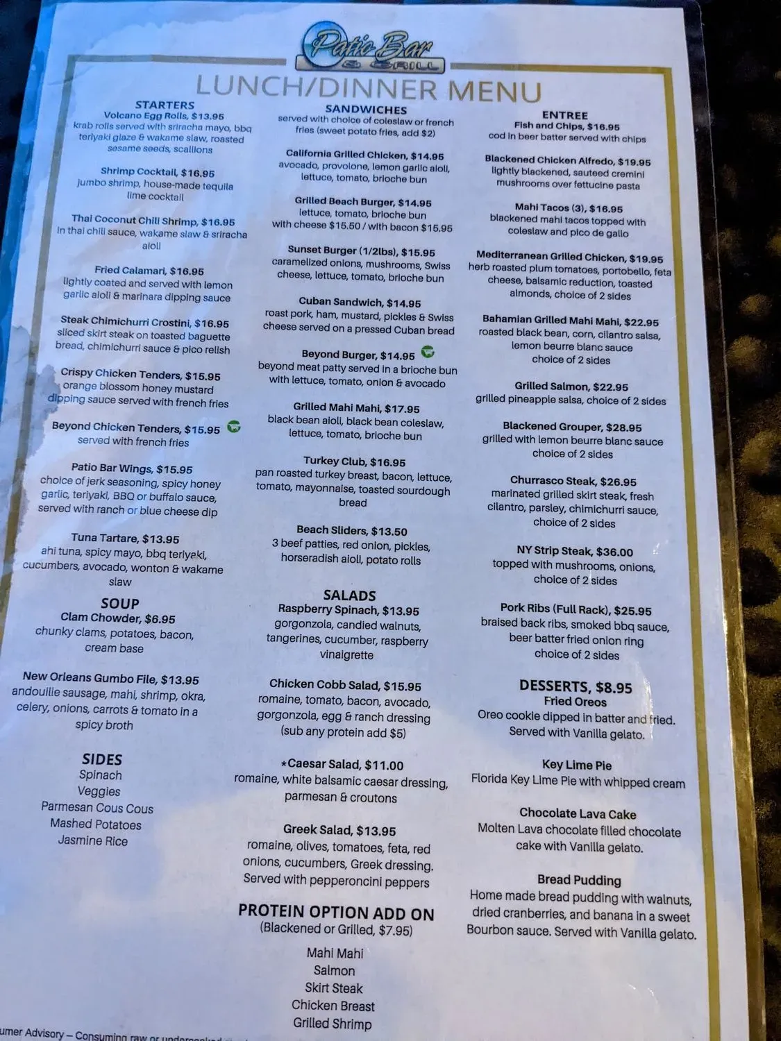 Menu 3