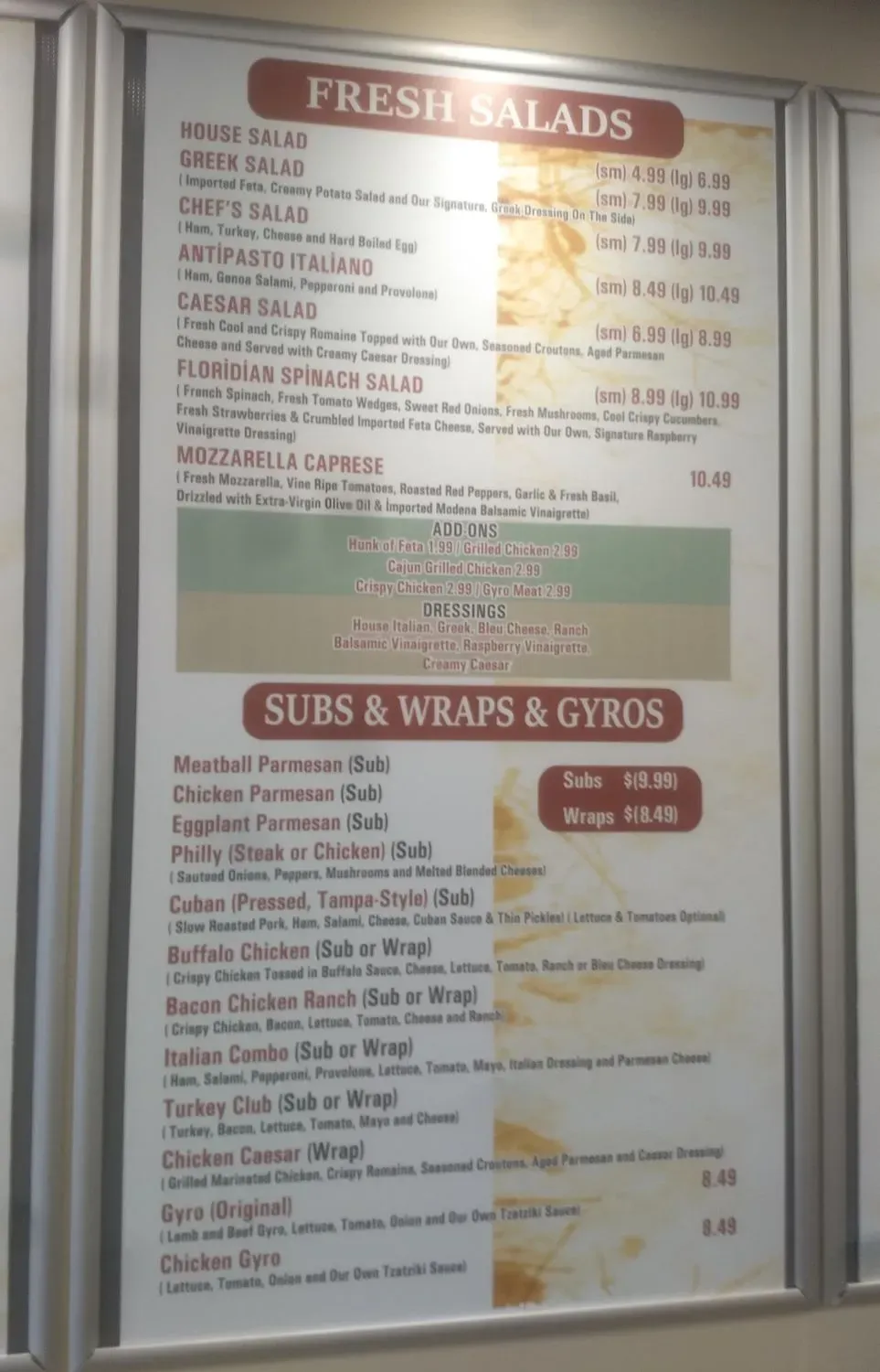 Menu 5