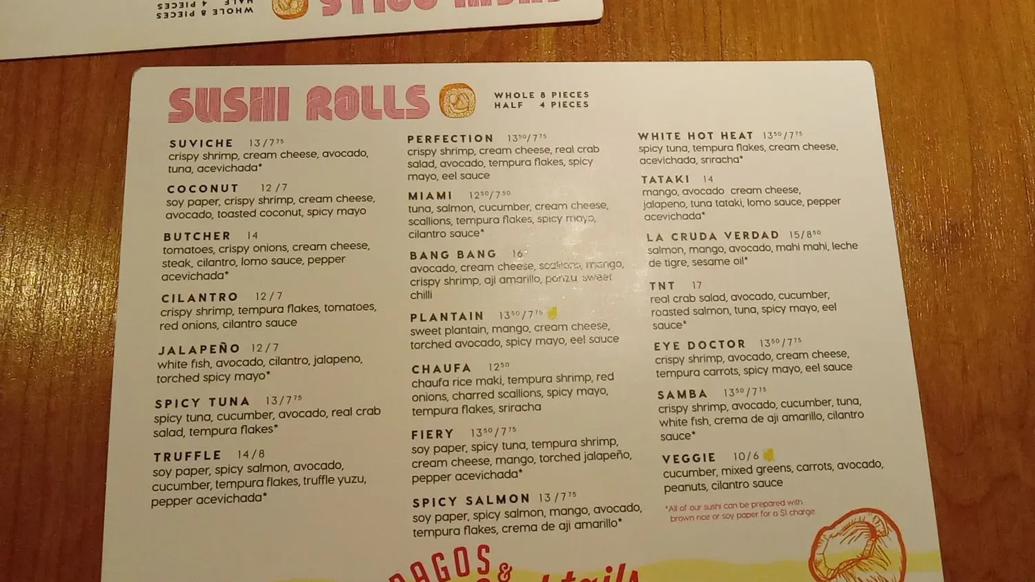 Menu 5