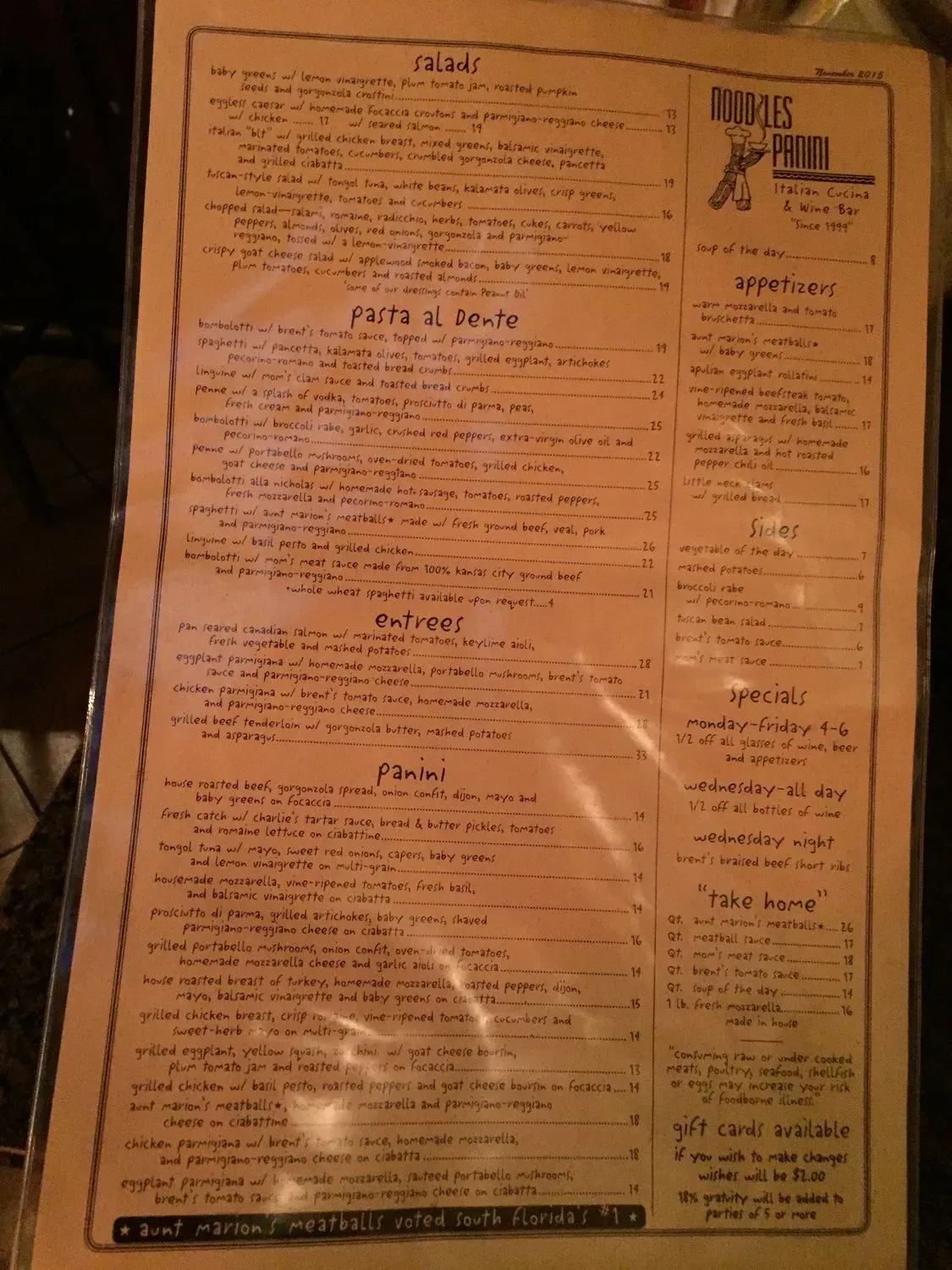 Menu 5