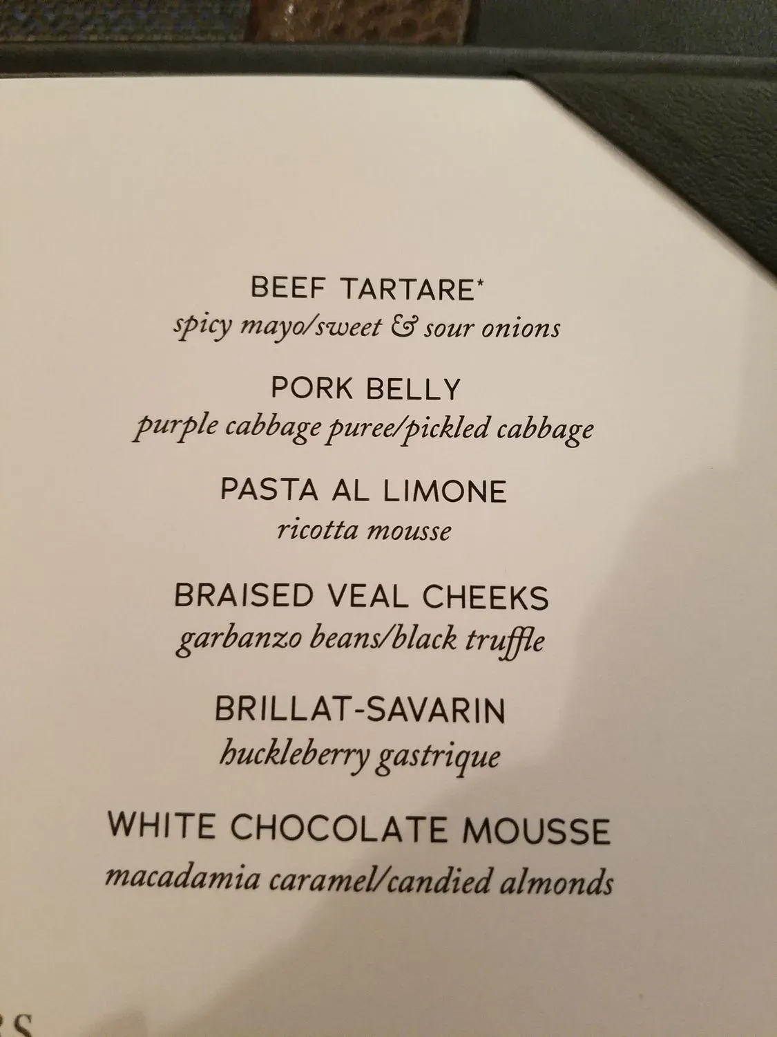 Menu 5