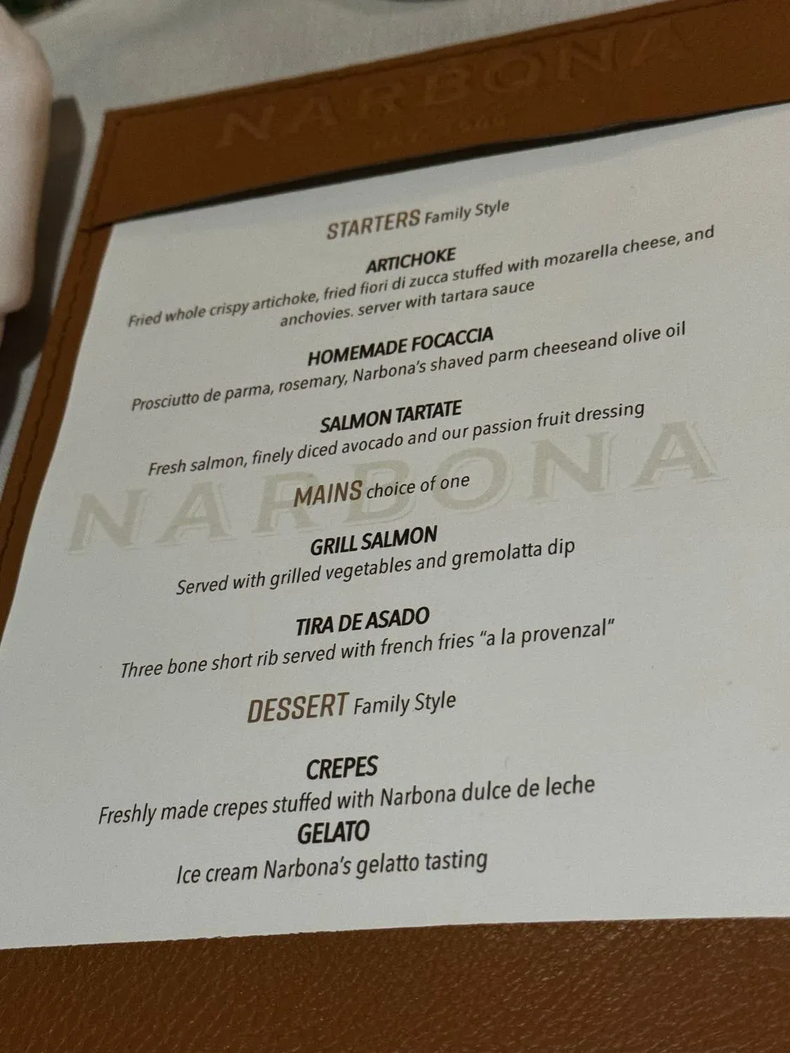 Menu 5