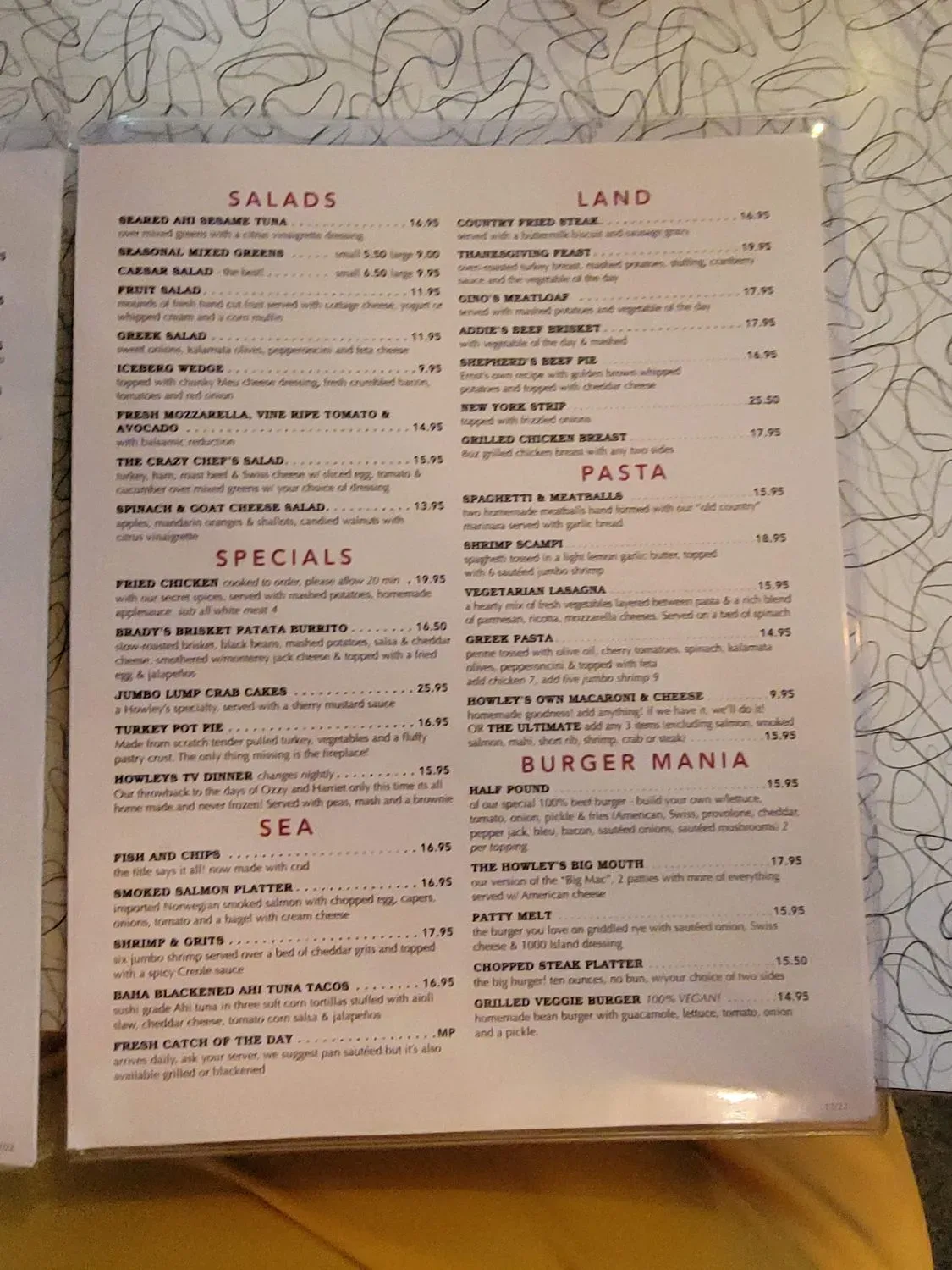 Menu 5