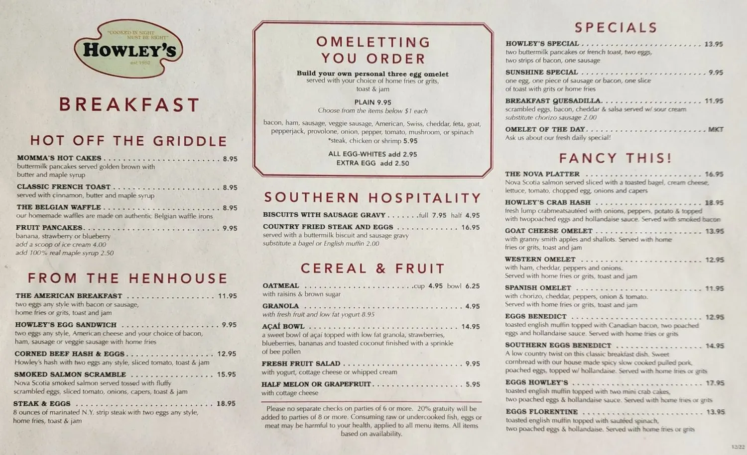 Menu 1