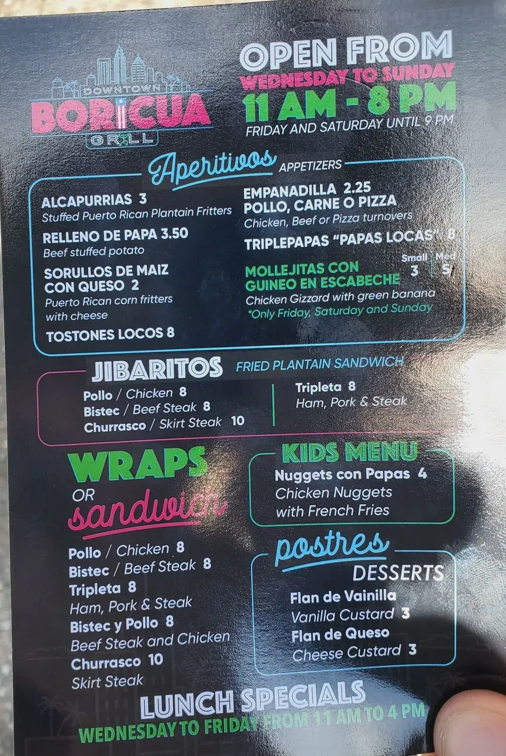 Menu 4