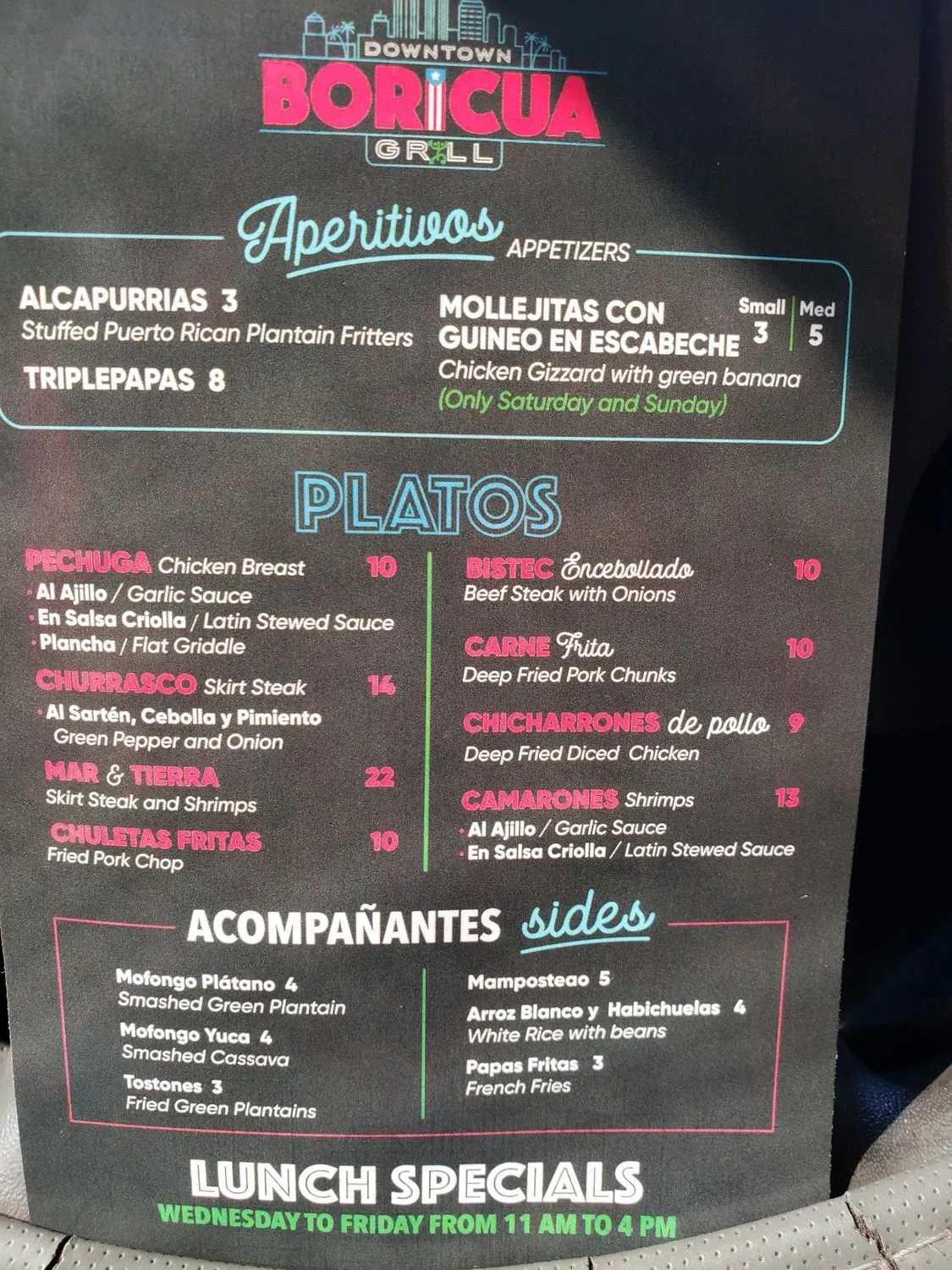 Menu 3