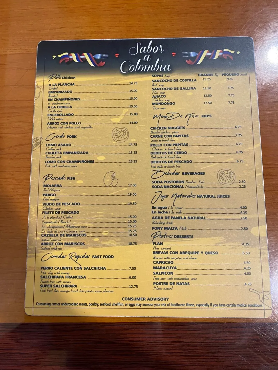 Menu 4