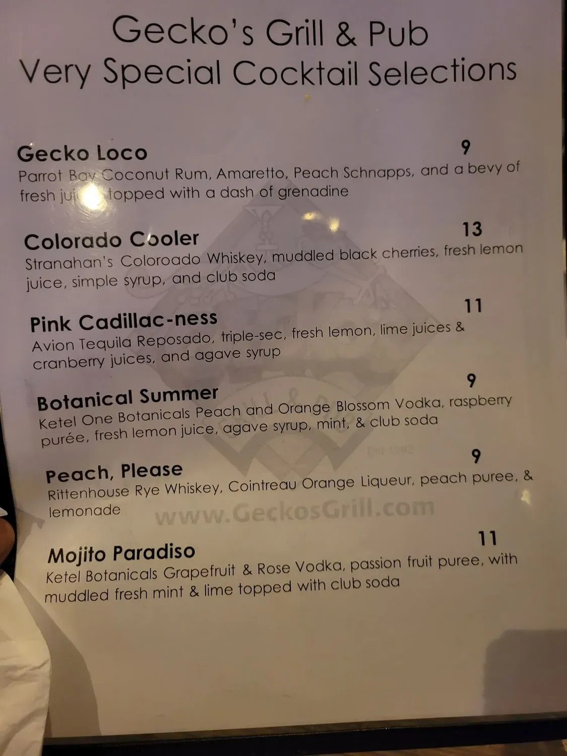 Menu 1