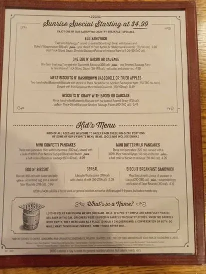 Menu 5