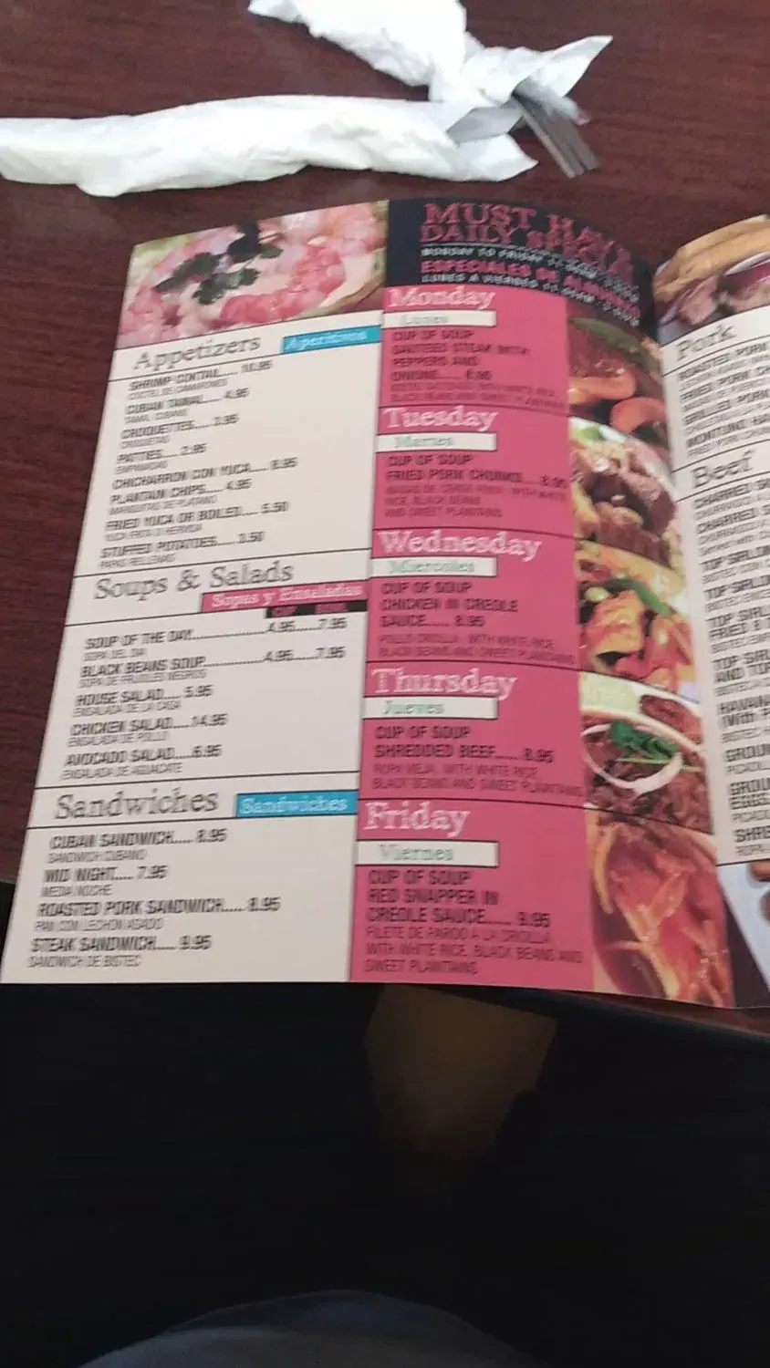 Menu 5