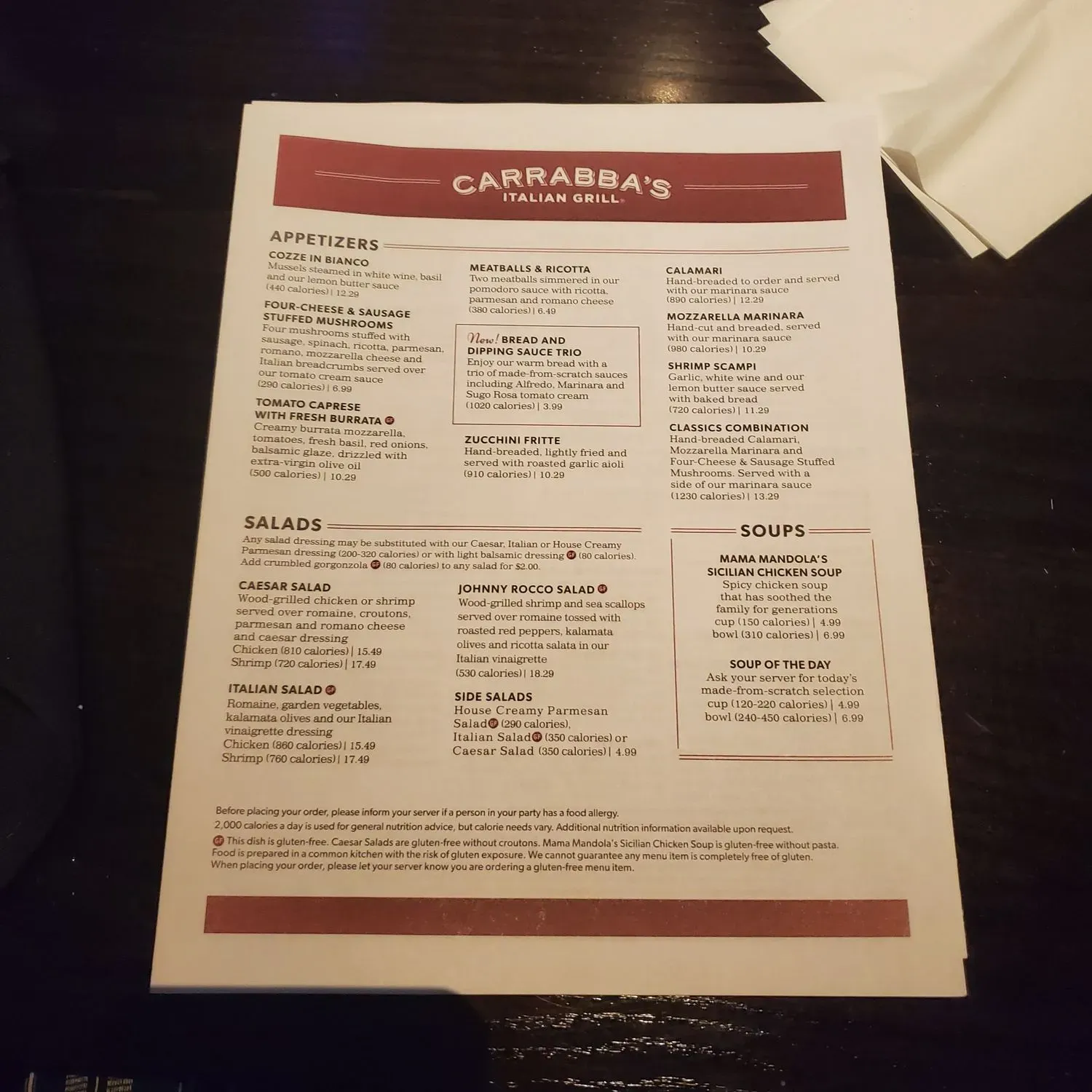 Menu 5