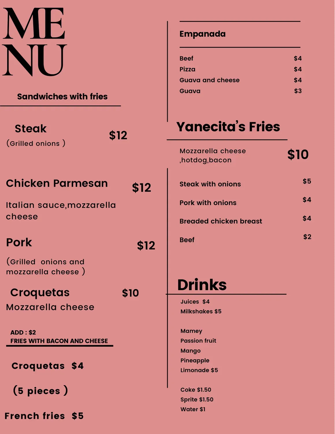 Menu 1