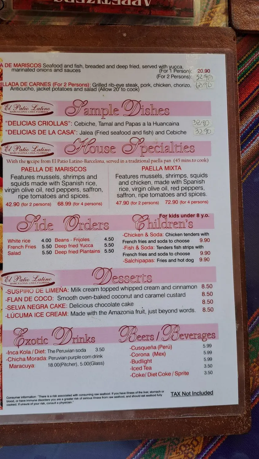 Menu 2