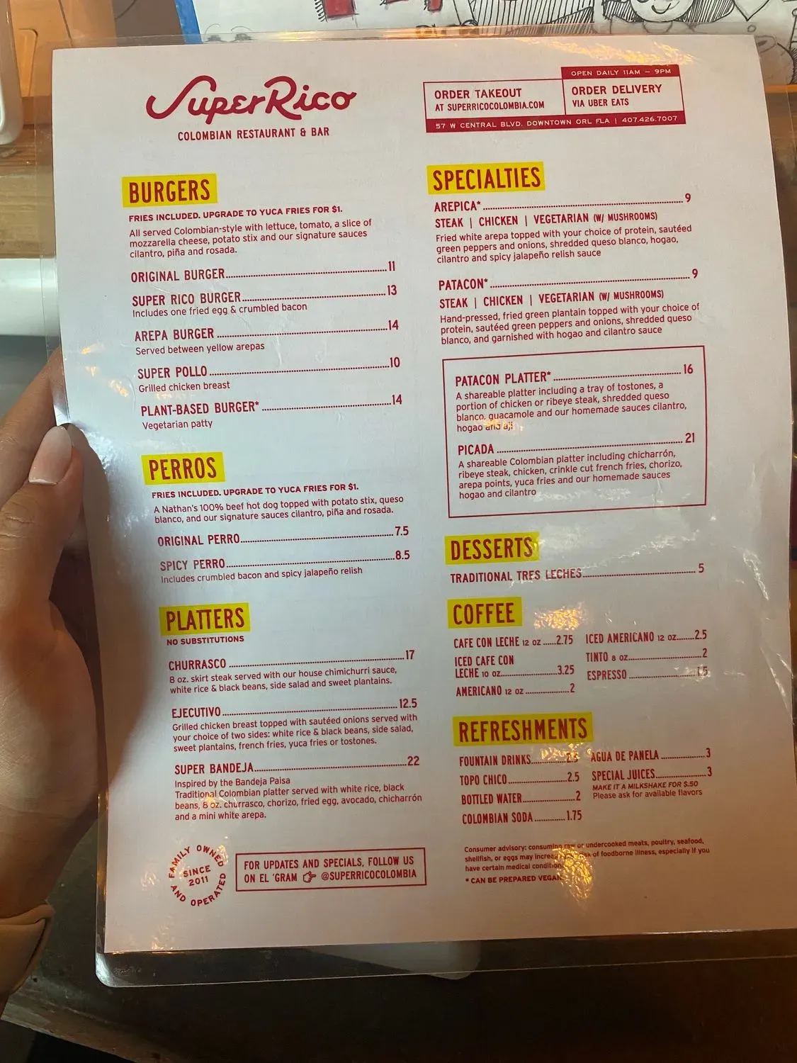 Menu 5