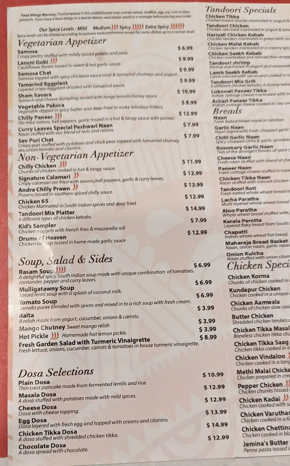 Menu 5