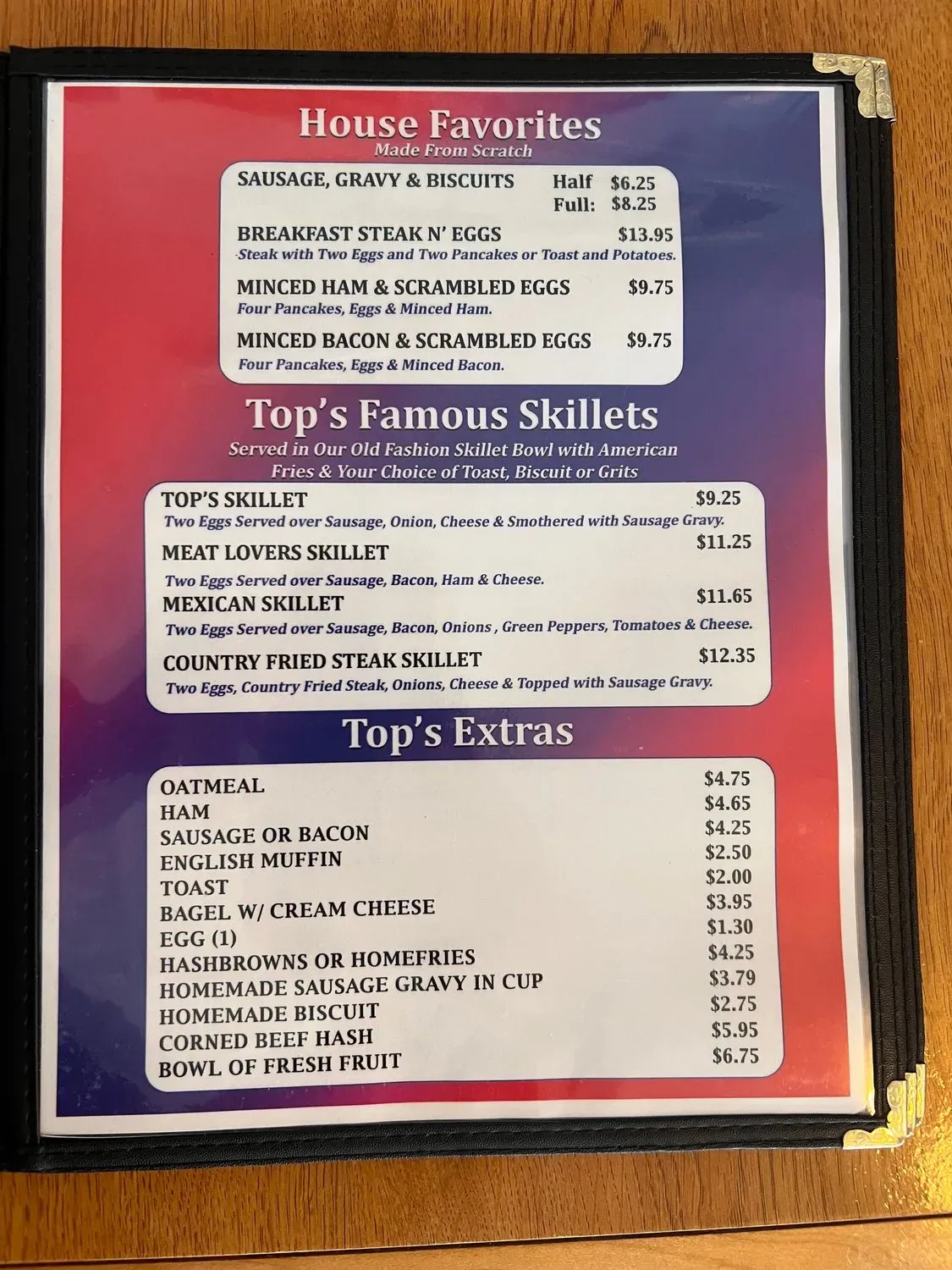 Menu 5