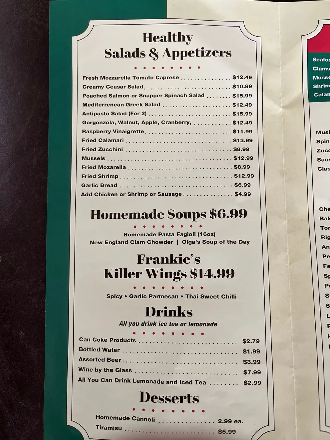 Menu 2