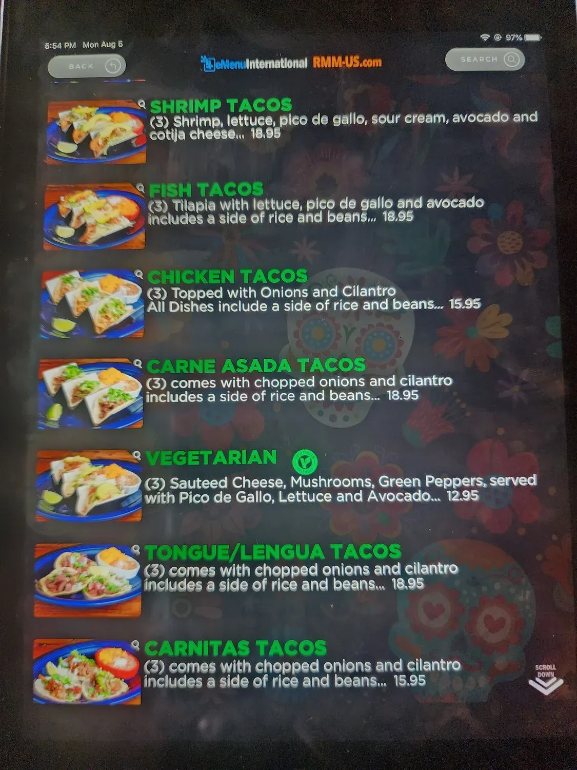 Menu 5