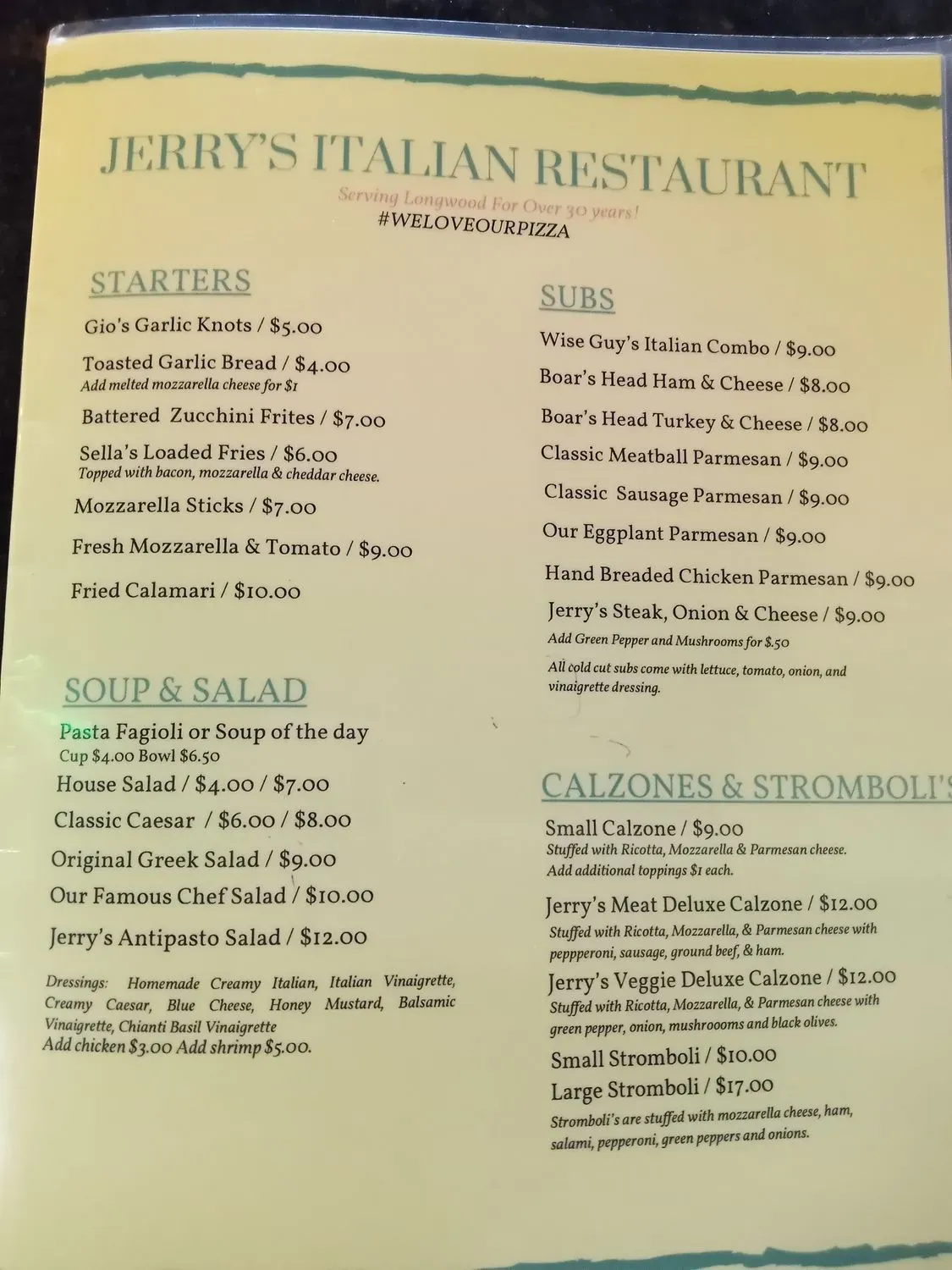 Menu 1