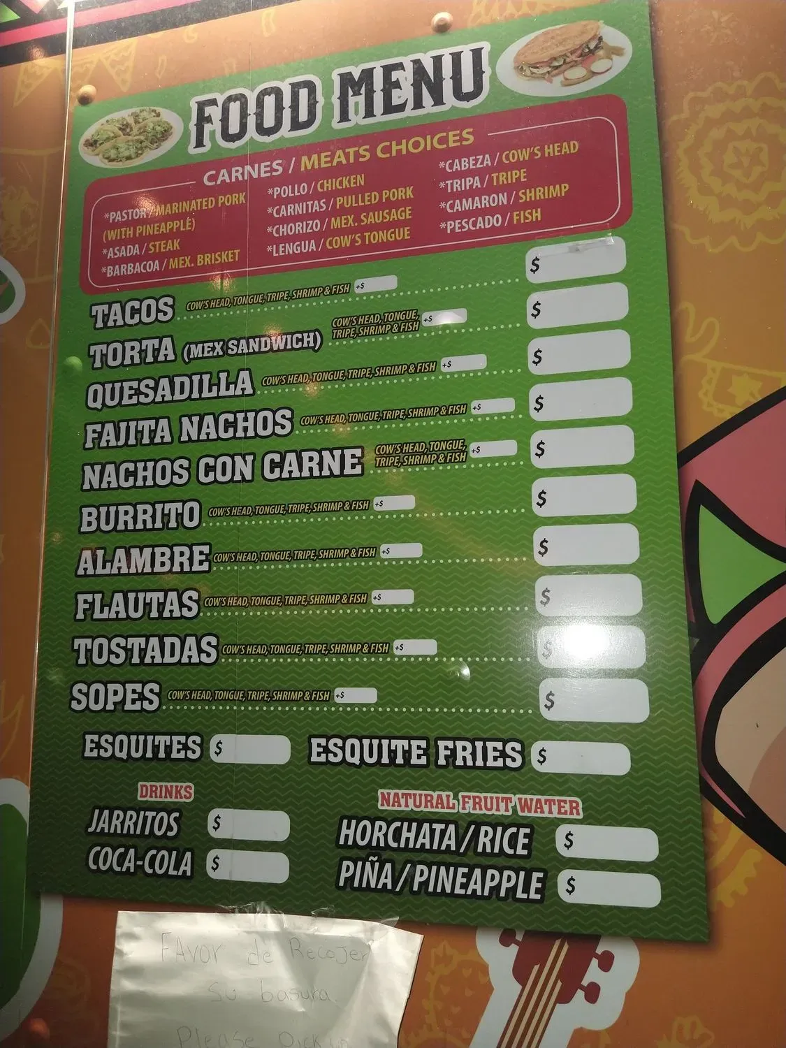 Menu 5