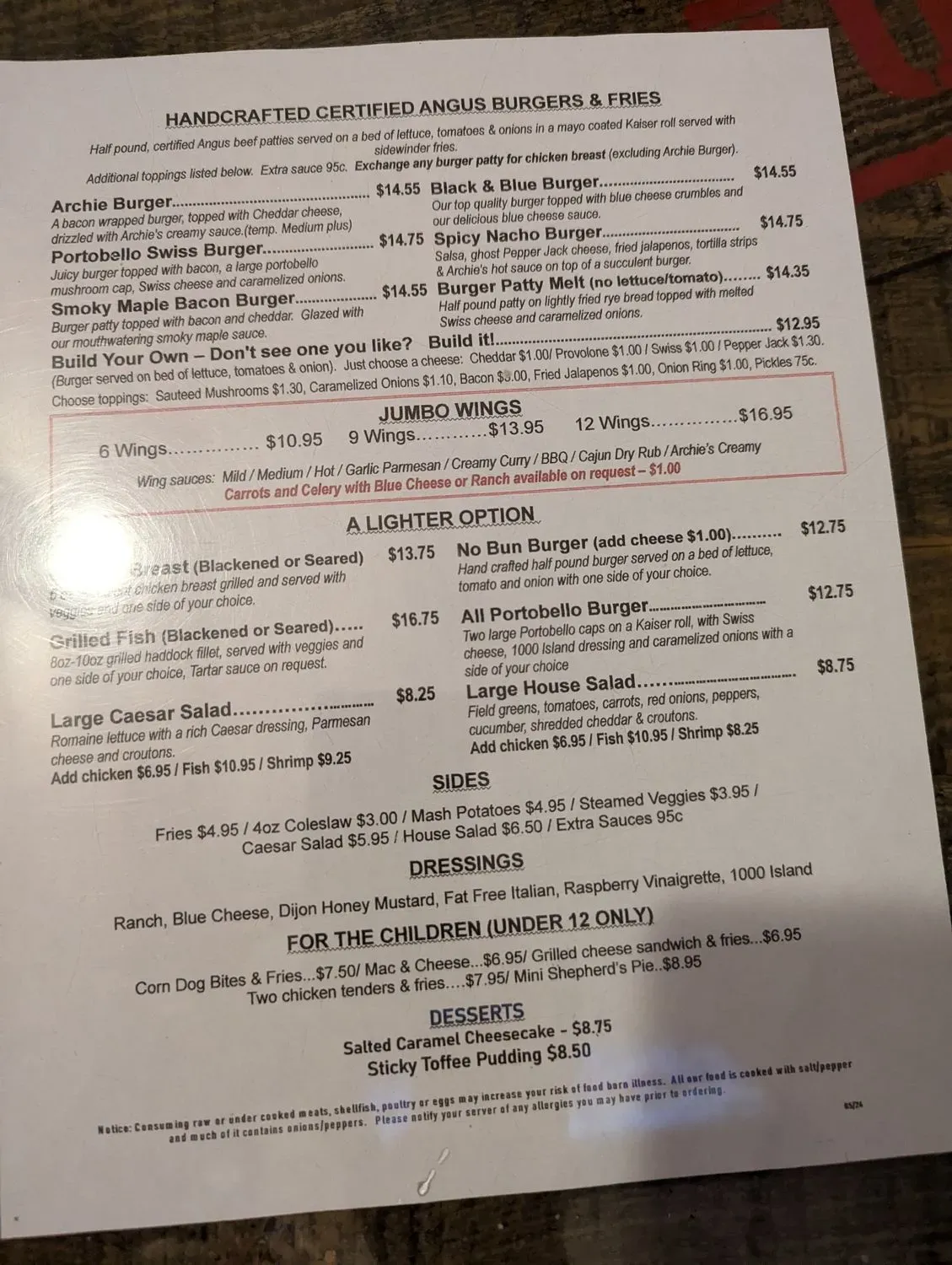 Menu 5