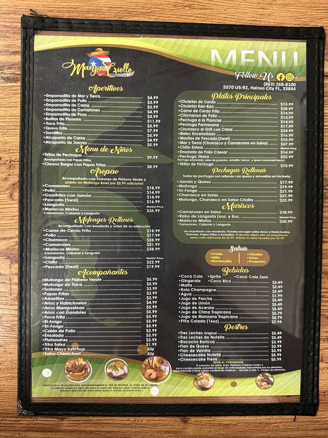 Menu 5