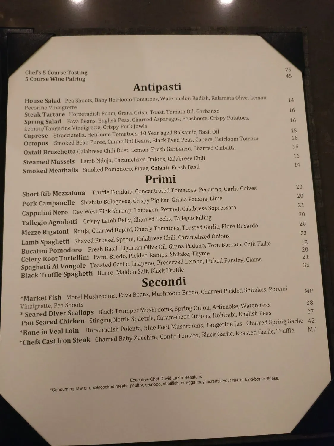 Menu 5