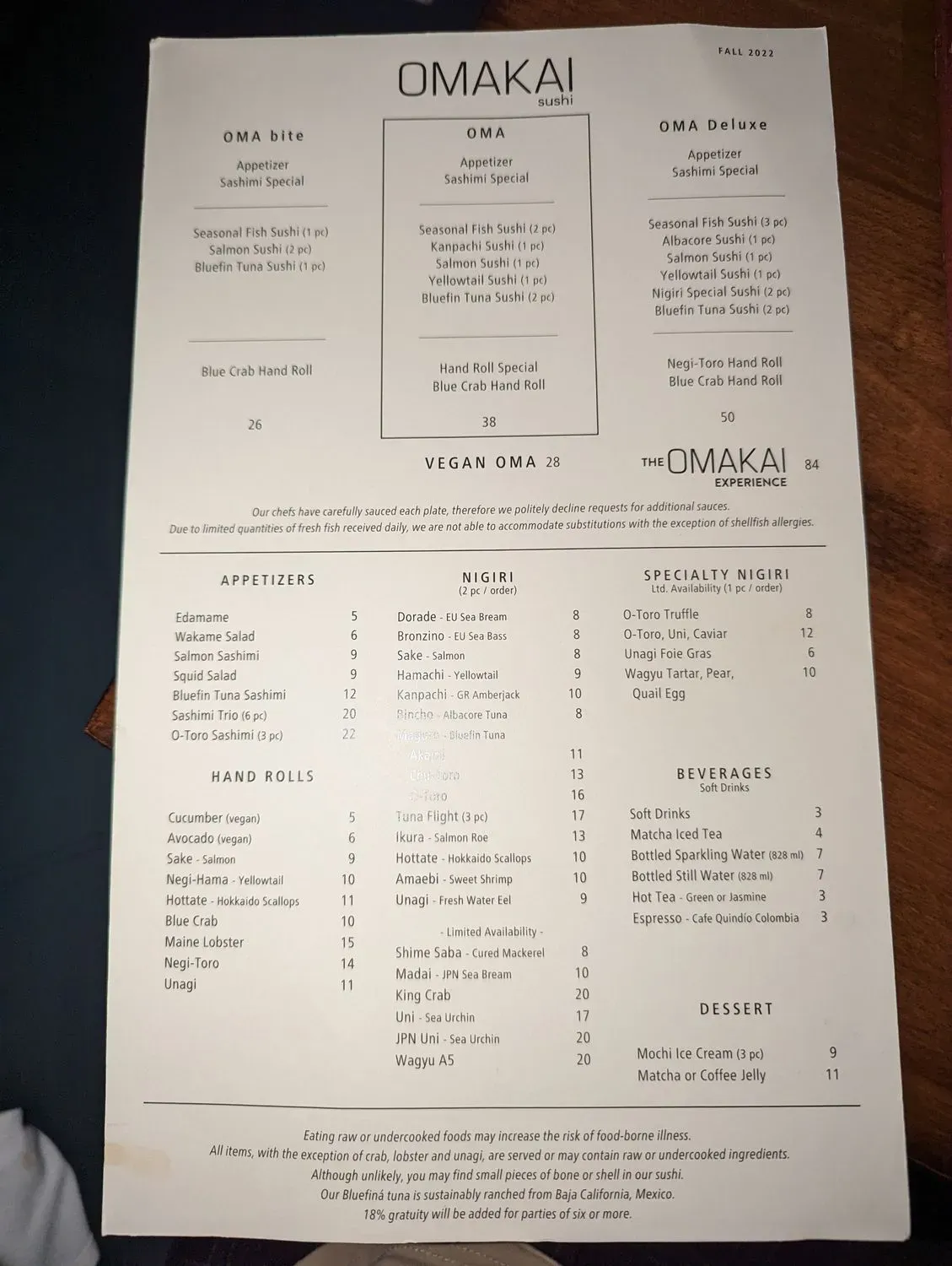 Menu 6